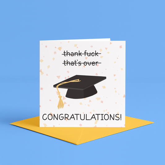 Swear funny graduation card, Uni graduation UK, You graduated, Graduation university gift, Graduation card for her, Graduation card for him, funny congratulations on your degree card, degree grad card, funny grad cards, joke graduation cards for bro, Personalised graduation card for son, graduation gift for grandson, daughter graduation card, for him, for her, for nephew, for niece, cheeky graduation card, rude graduation card, sweary grad card, funny grad card, cheeky card for sons graduation