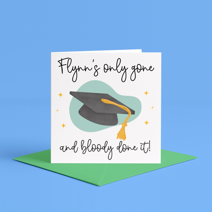 Personalised Non Gendered Graduation Card With Name, Personalised Graduation Card, Gender Neutral Graduation Card for Them, They Them Graduation card, non gendered personalised graduation card with name, congratulations on graduating card for them, Personalised graduation card with name on, personalised university card for friend, friend graduation cards, congratulations on graduating cards for friends, well done on graduating card for non binary card, well done on graduating card LGBTQ friend