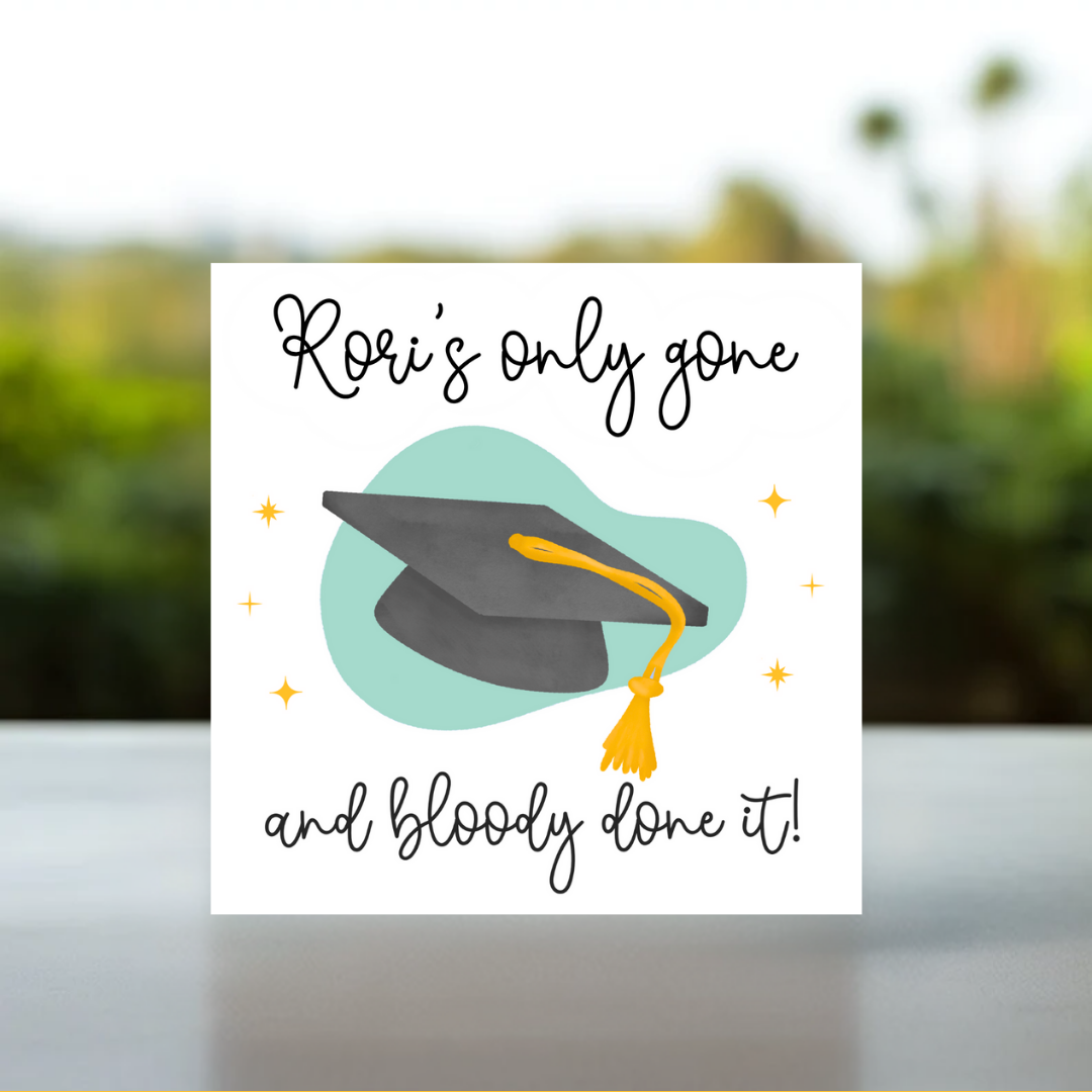 Proud of you personalised graduation card for they them, graduation card for non gendered friend, graduation card for non binary friend, personalised graduation cards for friends, cute graduation card for friend, cute graduation card for brother