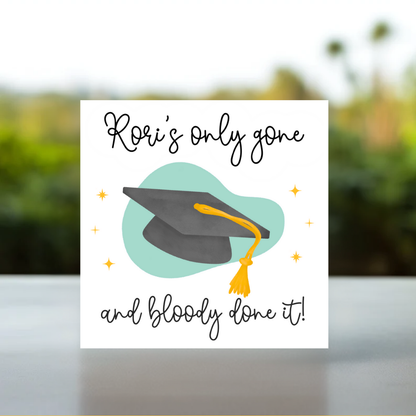 Proud of you personalised graduation card for they them, graduation card for non gendered friend, graduation card for non binary friend, personalised graduation cards for friends, cute graduation card for friend, cute graduation card for brother