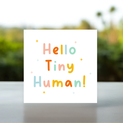 cute Gender neutral baby card, New baby arrival card, Adorable baby greeting card, Pastel print baby card, New parent congratulations card, Baby welcome card, Sweet new baby card, cute pastel baby shower card, cute retro baby shower card, baby cards