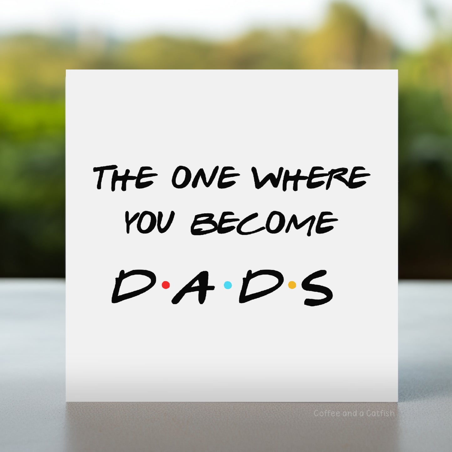Baby arrival card for same sex parents, Two dads new baby congratulations card, Gay parents baby card, New baby card for two male parents, LGBTQ new baby greeting card for two dads, Proud dads new baby card, Adoption card for two fathers, for dads