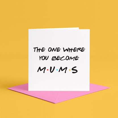 Friends Card For Expectant Mums, Two Mums Are Better Than One, Two Mums Card, Lesbian Mums Card, Mummy and Mummy To Be Cards, For Two Mums, Same sex parents card for two mums, card for expectant mums, adoption card for two mums, double mum double fun, Same sex parents celebration card, Card for lesbian mums, LGBTQ mums greeting card, Two mothers greeting card, Love card for two moms, Card for same sex couple parents, adoption card for two mums, mums to be card, cute card for lesbian mummies