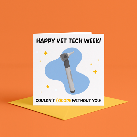 Couldnt Scope Without You, Vet Tech Week, Funny Vet Tech Week Cards, Cards for Vet Tech Week 2026, Veterinary Technician Week, Vet Techs, funny vet tech cards, funny card for vet tech week, funny cards for vet tech week, best vet tech ever cards, vet tech week, Vet Med Print, for veterinary technicians, vet tech week gifts, vet tech week bundle, vet tech week gift ideas, for vet tech week, vet tech gifts for vet tech week, happy vet tech week cards, for veterinary technician on vet tech week
