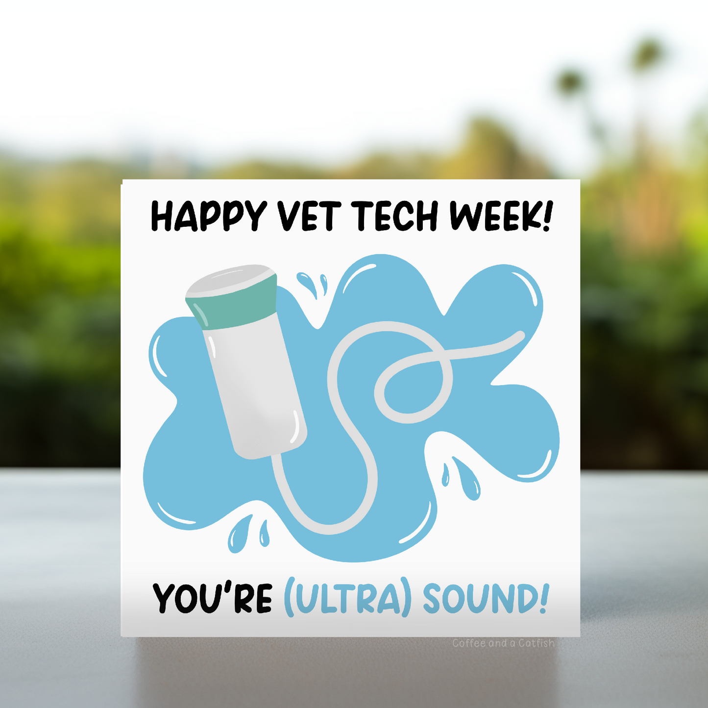Ultrasound Cards for Vet Tech, Vet Tech Week Cards, card for Vet Tech, Veterinary Technician Week Cards, Vet Tech Week Appreciation Card, cards for vet tech week, vet tech week, card for vettech, cards for vet techs, vet tech appreciation card vetmed