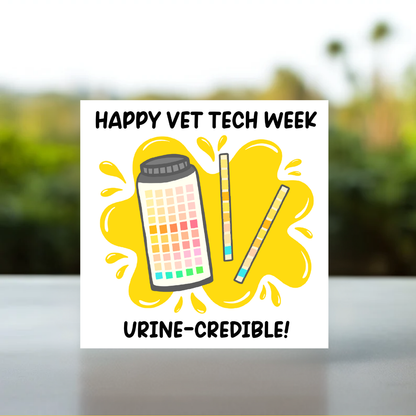 Card for vet tech, vet tech card, vet tech appreciation week cards, Funny vet tech week thank you cards, digital download veterinary gift, vet tech week gift, vet gift, printable vet tech gift, vet tech week, Vet Med Print, for veterinary technicians