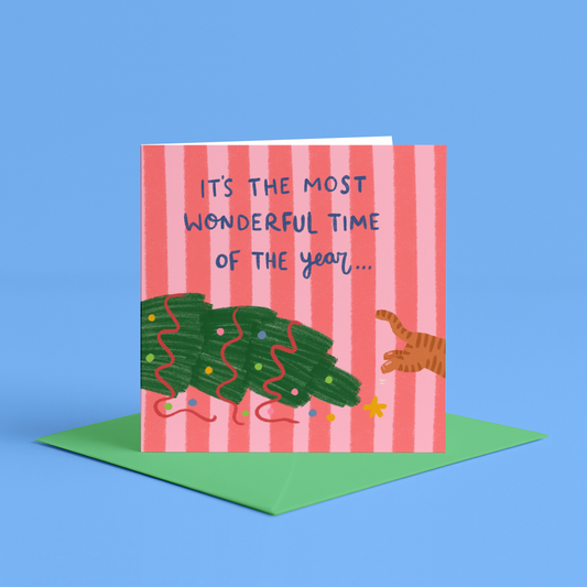 'Cat's Christmas' Funny Christmas Card